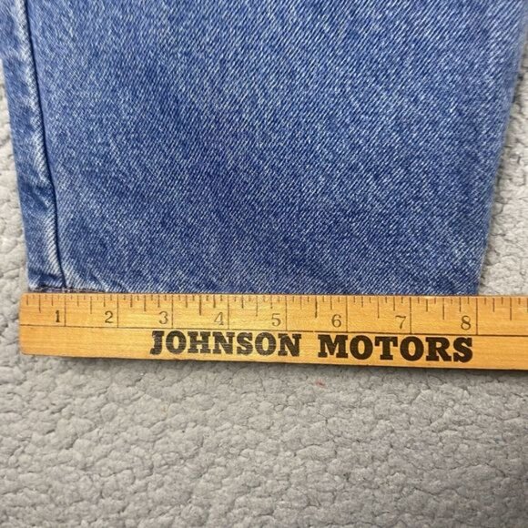 Vintage 90s LL Bean Flannel Lined Jeans Mens 32 Classic Fit 33x32 (31x32 ACTUAL) - Picture 13 of 16